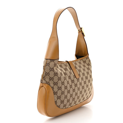 Gucci Monogram Web Jackie O Hobo Tan 3 of 10