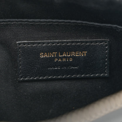 Saint Laurent Calfskin Matelasse Monogram Lou Camera Bag Black 6 of 12