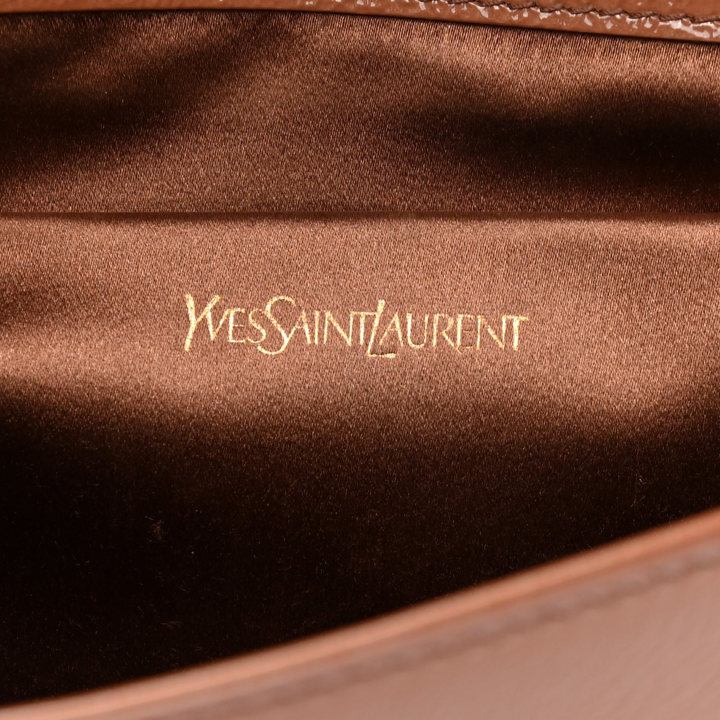 Patent Calfskin Large Belle De Jour Clutch Nude