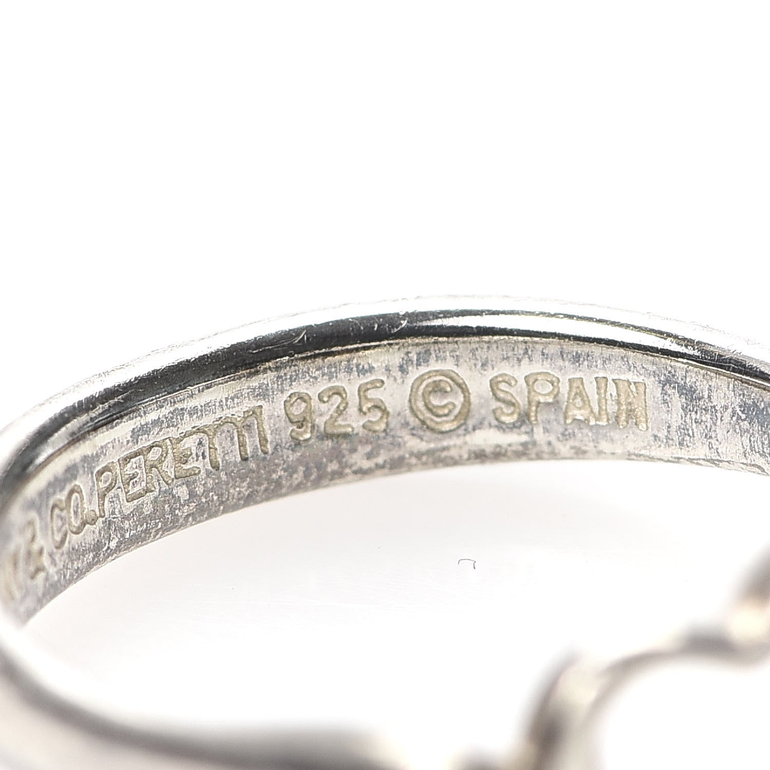 Tiffany Sterling Silver Elsa Peretti Open Heart Ring 49 5 5 of 5