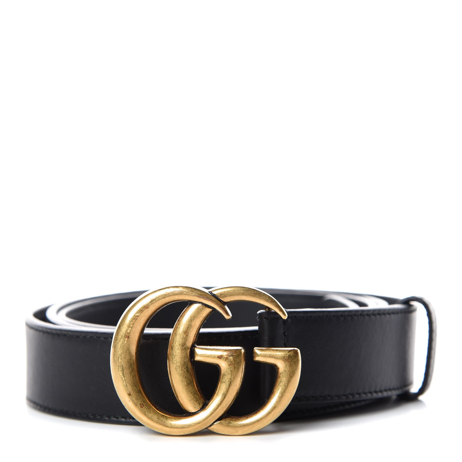 Gucci Moon Calfskin Double G 30mm Belt 115 46 Black 1 of 8