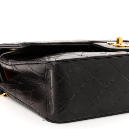 Chanel Lambskin Quilted Medium Double Flap Black 9 of 13