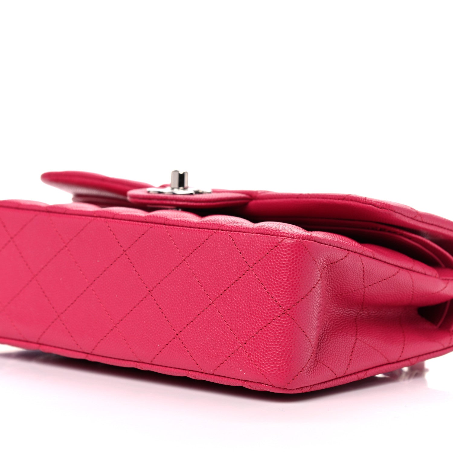 Chanel Caviar Quilted Small Double Flap Dark Pink 9 of 10