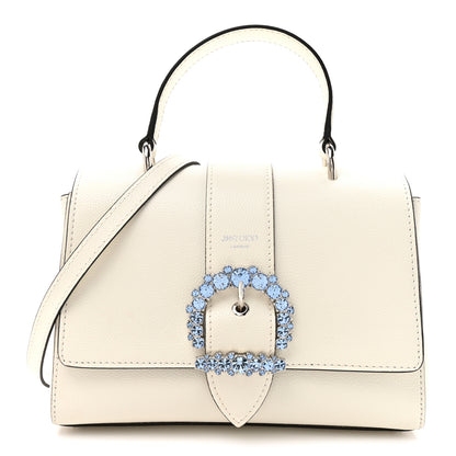 Jimmy Choo Calfskin Crystal Small Cheri Top Handle Bag 1 of 11