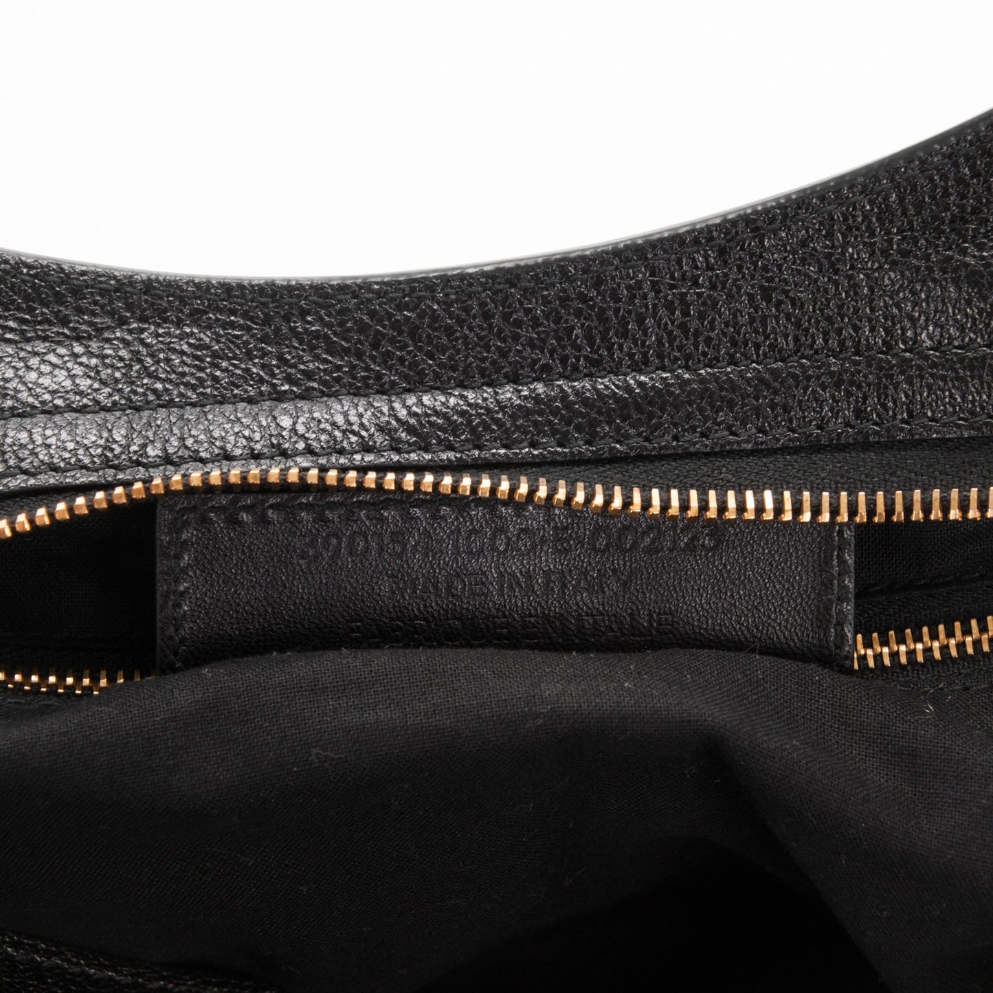 Chevre Gold Metallic Edge Hardware City Black