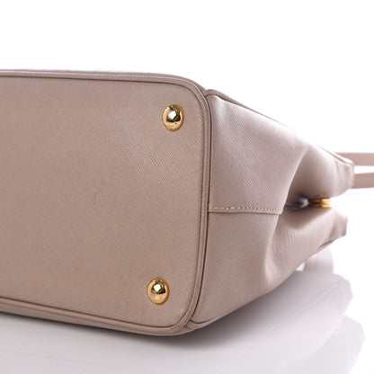 Prada Saffiano Small Galleria Double Zip Tote Cammeo 7 of 10
