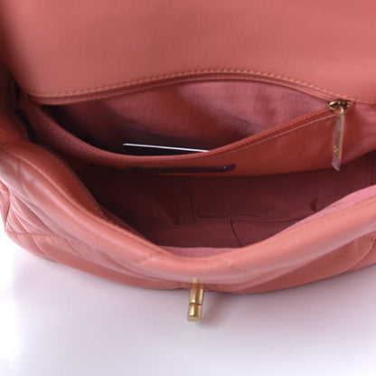 Chanel Goatskin Quilted Medium 19 Flap Pink 5 of 11