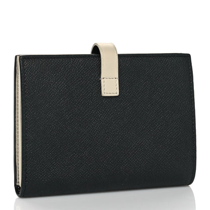 Celine Grained Calfskin Medium Multifunction Strap Wallet Black Chalk 4 of 10