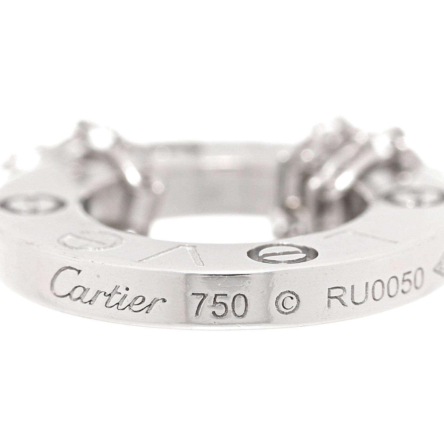 18K White Gold Diamond LOVE Bracelet