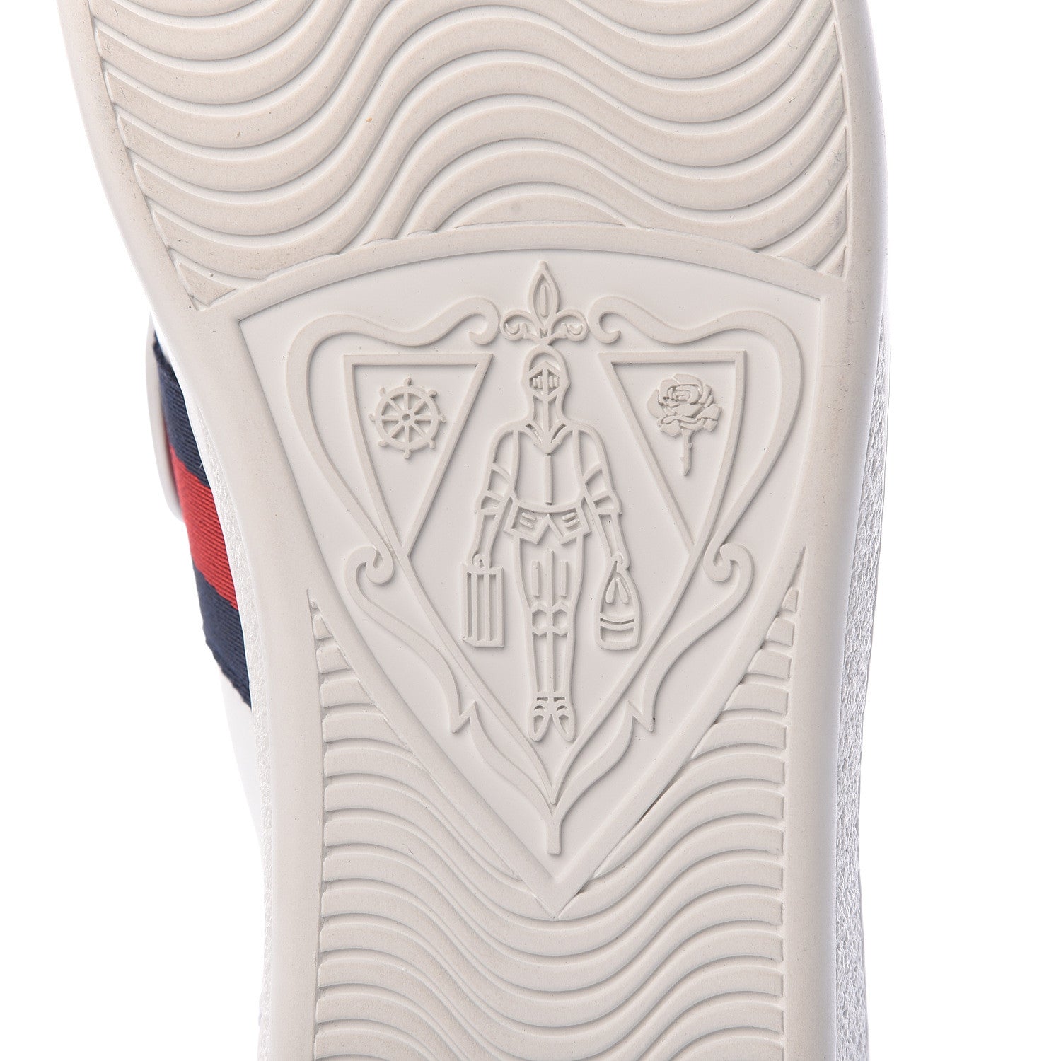 Gucci Calfskin Ayers Web Dagger Embroidered Womens Ace Sneakers 40 White 6 of 11