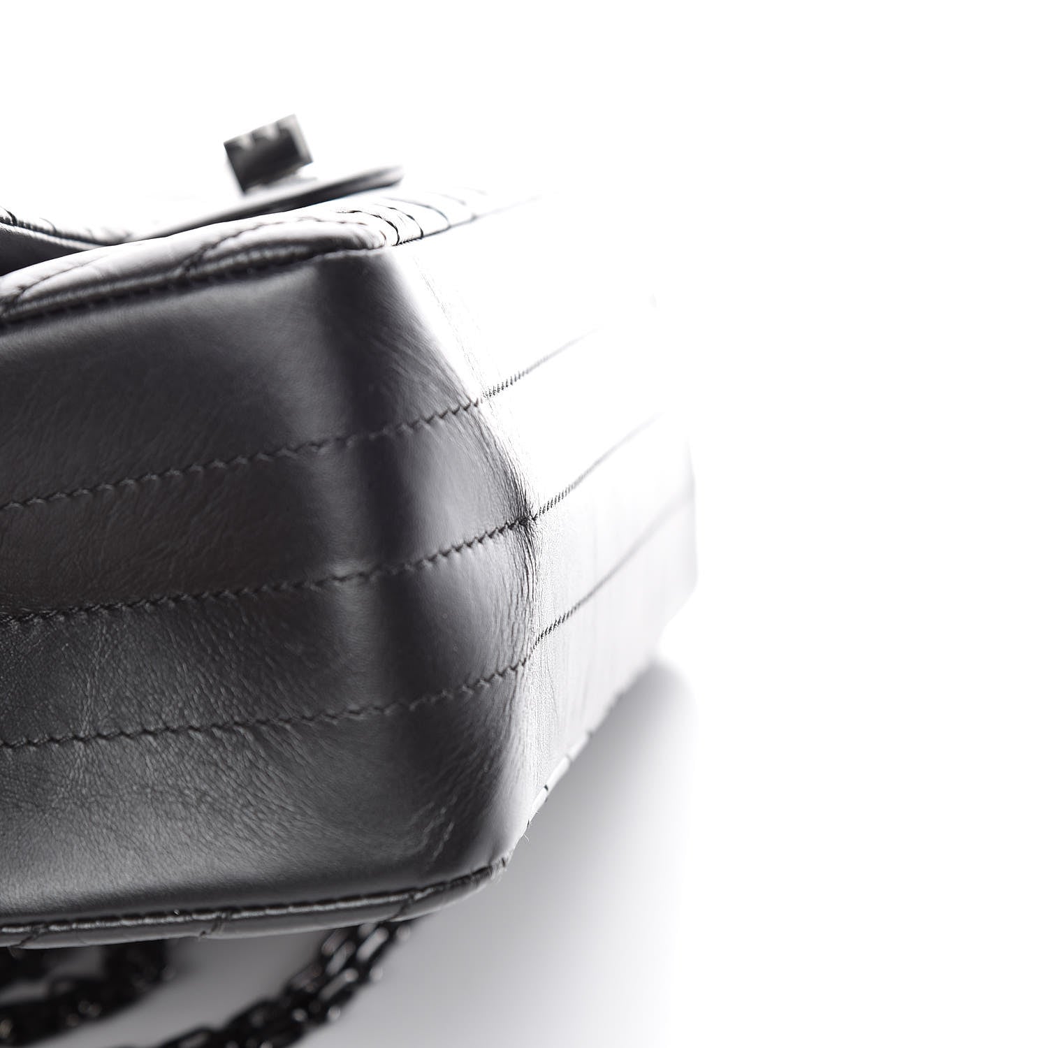 Chanel Aged Calfskin Chevron Quilted 2.55 Reissue 225 Flap So Black 10 of 11