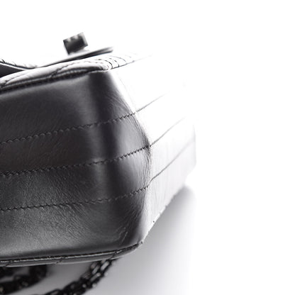Chanel Aged Calfskin Chevron Quilted 2.55 Reissue 225 Flap So Black 10 of 11