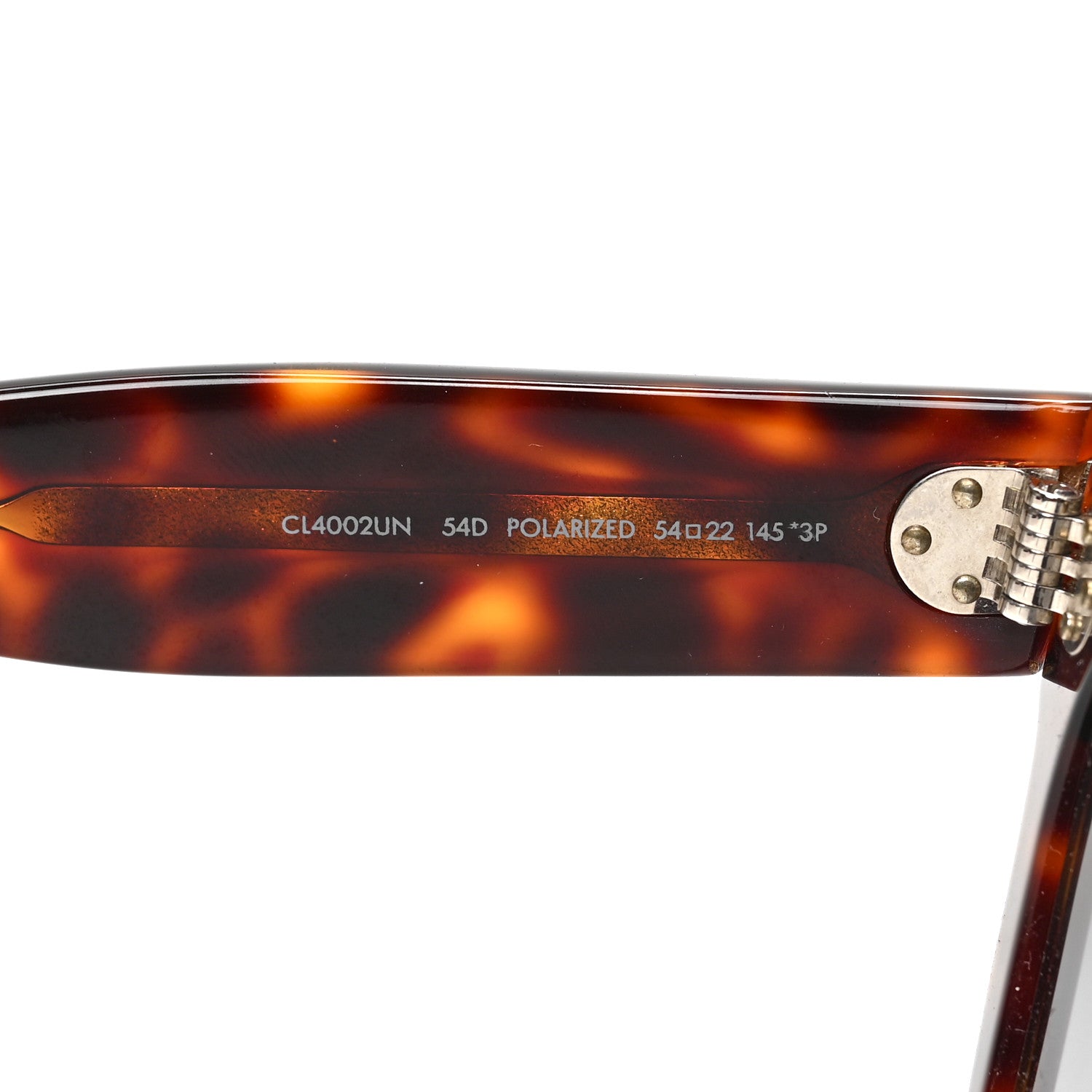 Celine Acetate Polarized Oversized Sunglasses CL4055FN Tortoise 6 of 6