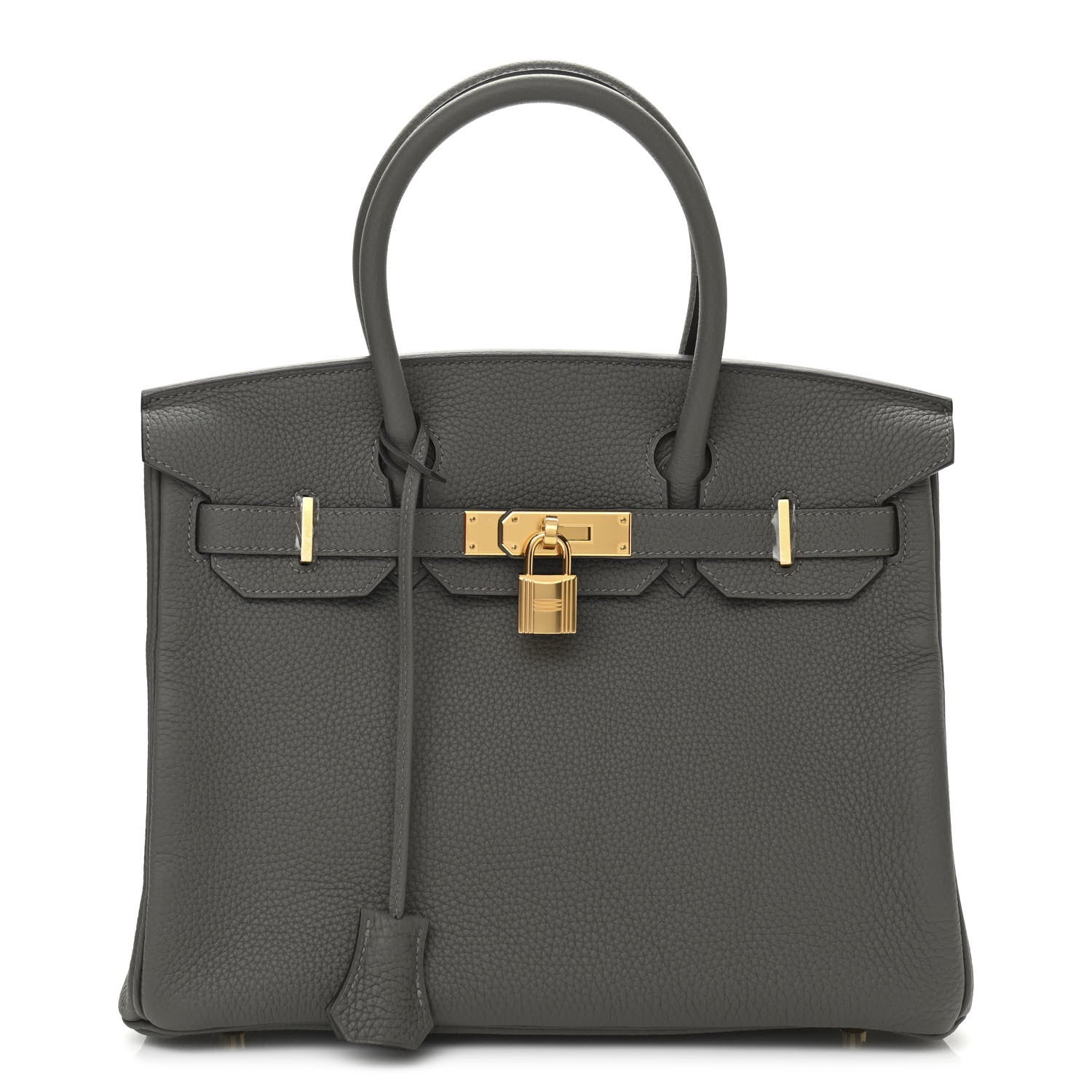 Hermes Taurillon Clemence Birkin 30 Gris Meyer 1 of 11