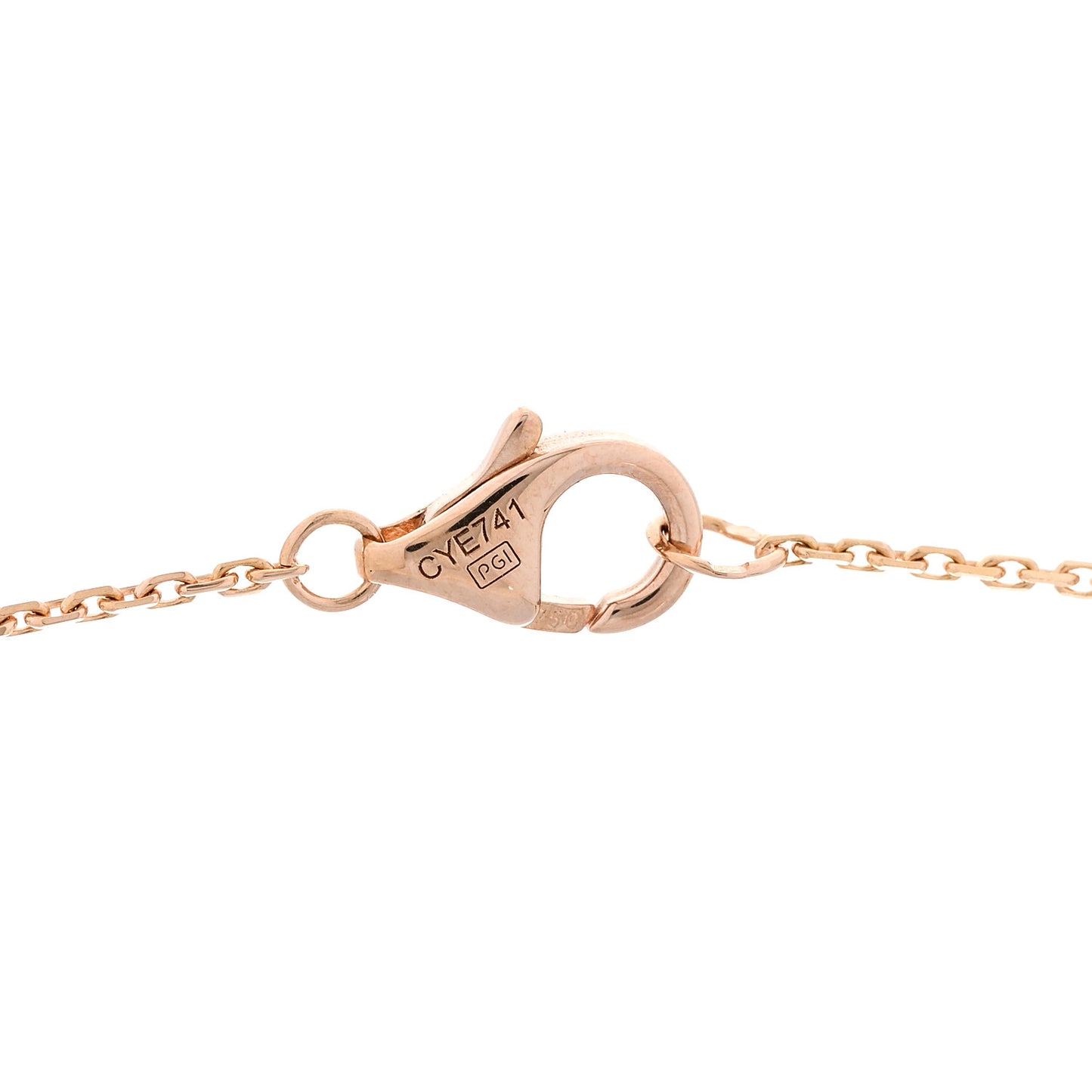 18K Pink Gold Diamond Black Onyx XS Amulette de Cartier Pendant Necklace