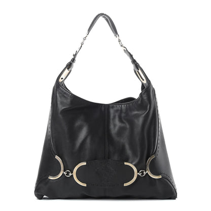 Versace Calfskin Medusa Hobo Black 1 of 11