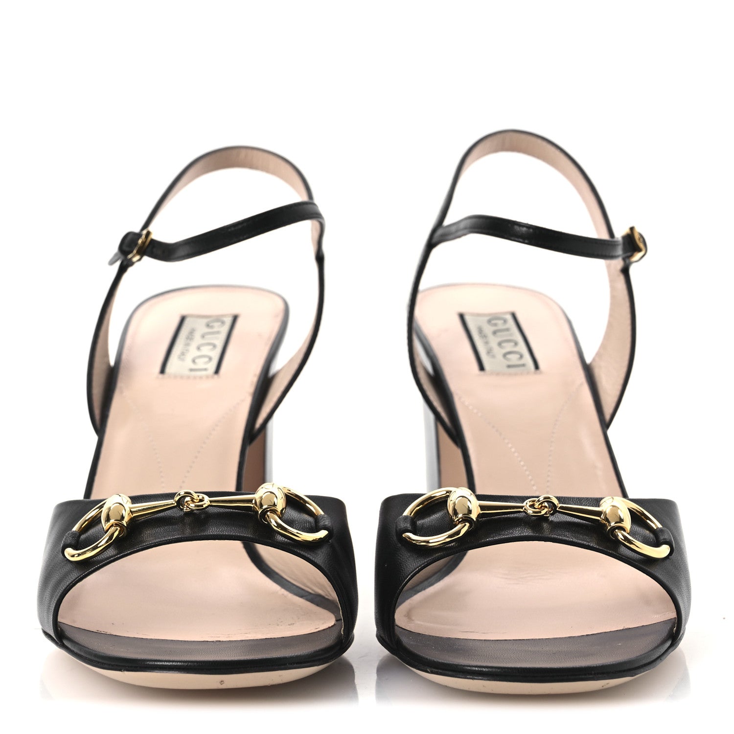 Gucci Malaga Kid Horsebit Lady 75mm Sandals 40.5 Black 3 of 12