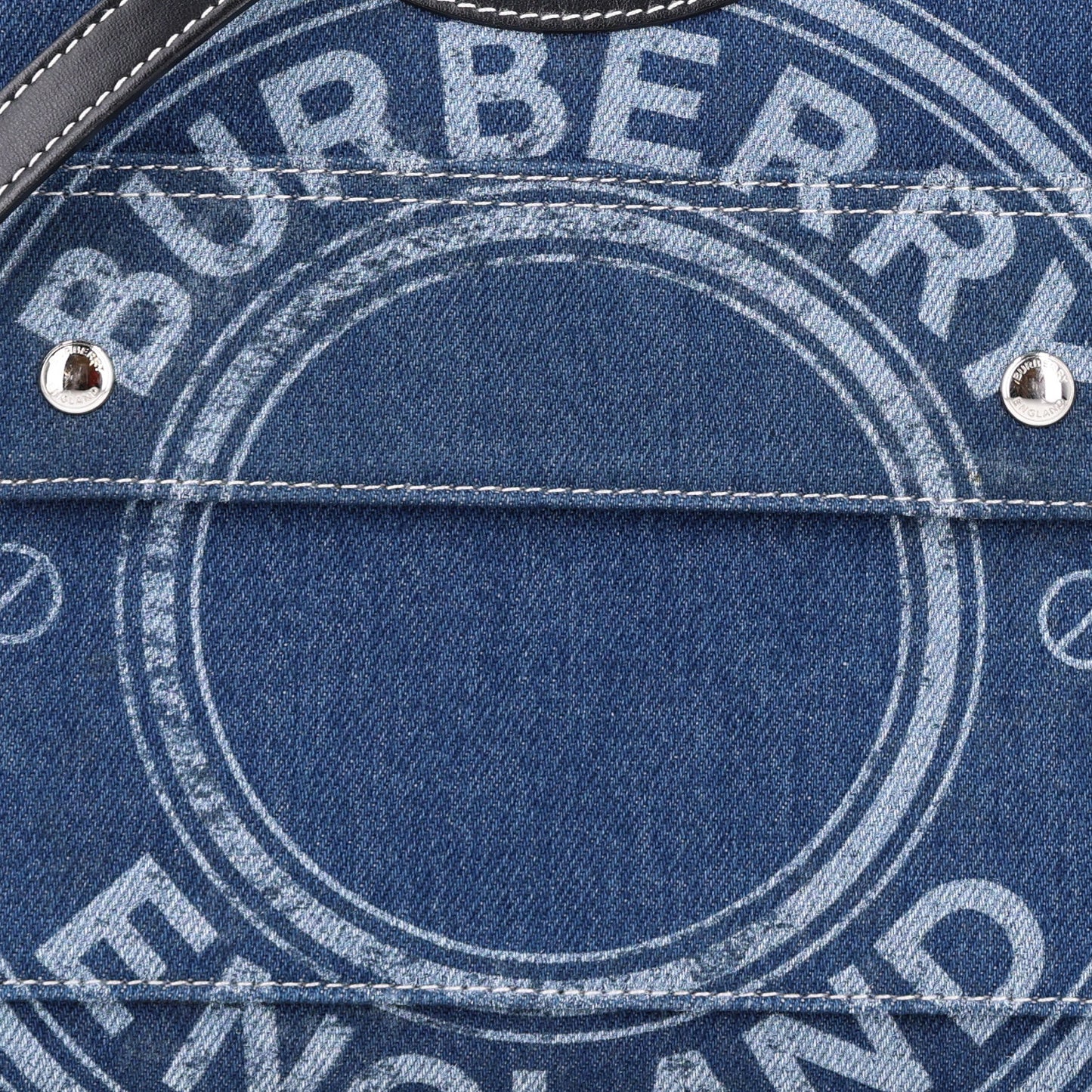 Denim Smooth Calfskin Mini Pocket Bag Blue