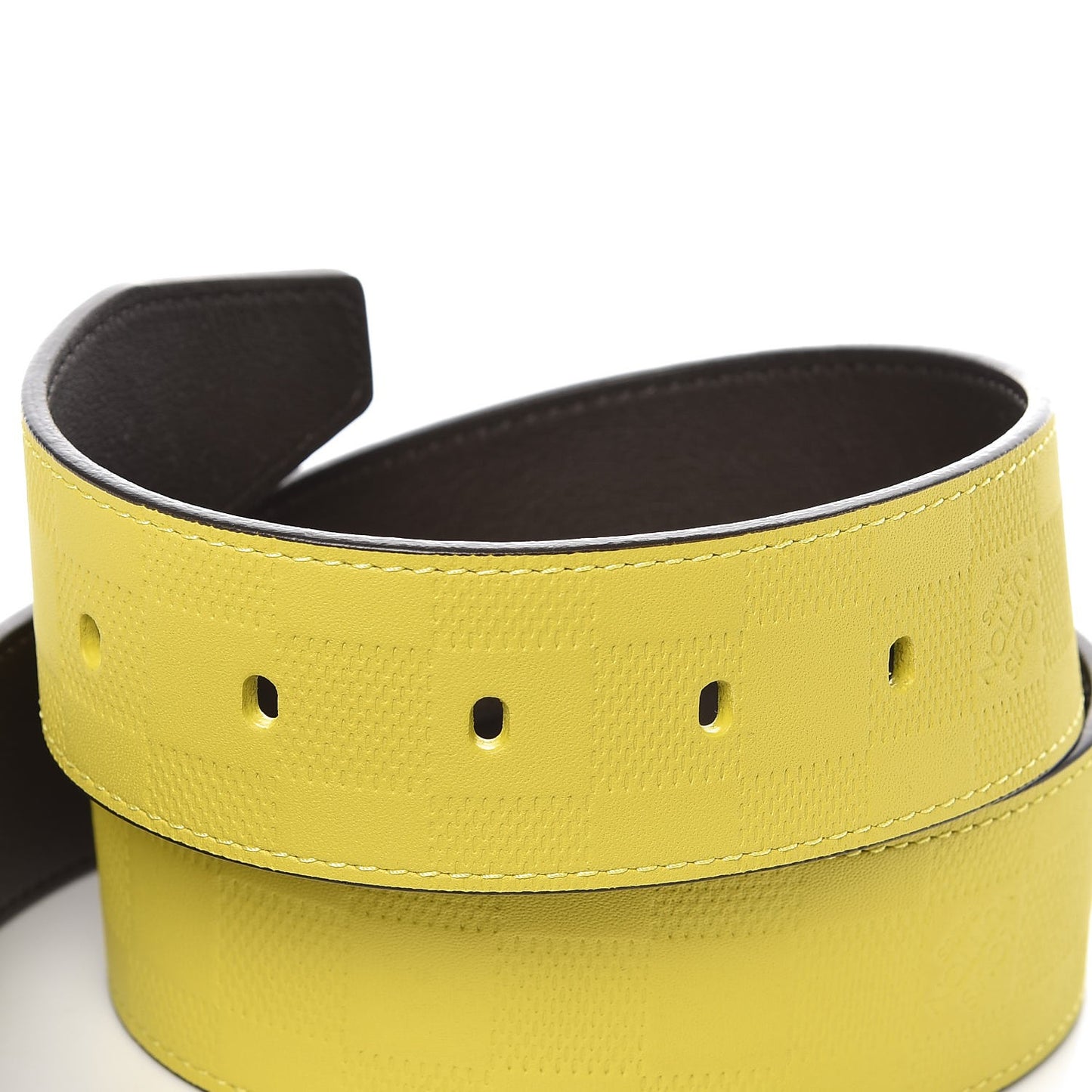 Damier Infini Calfskin 40mm Belt 100 40 Vert Acide