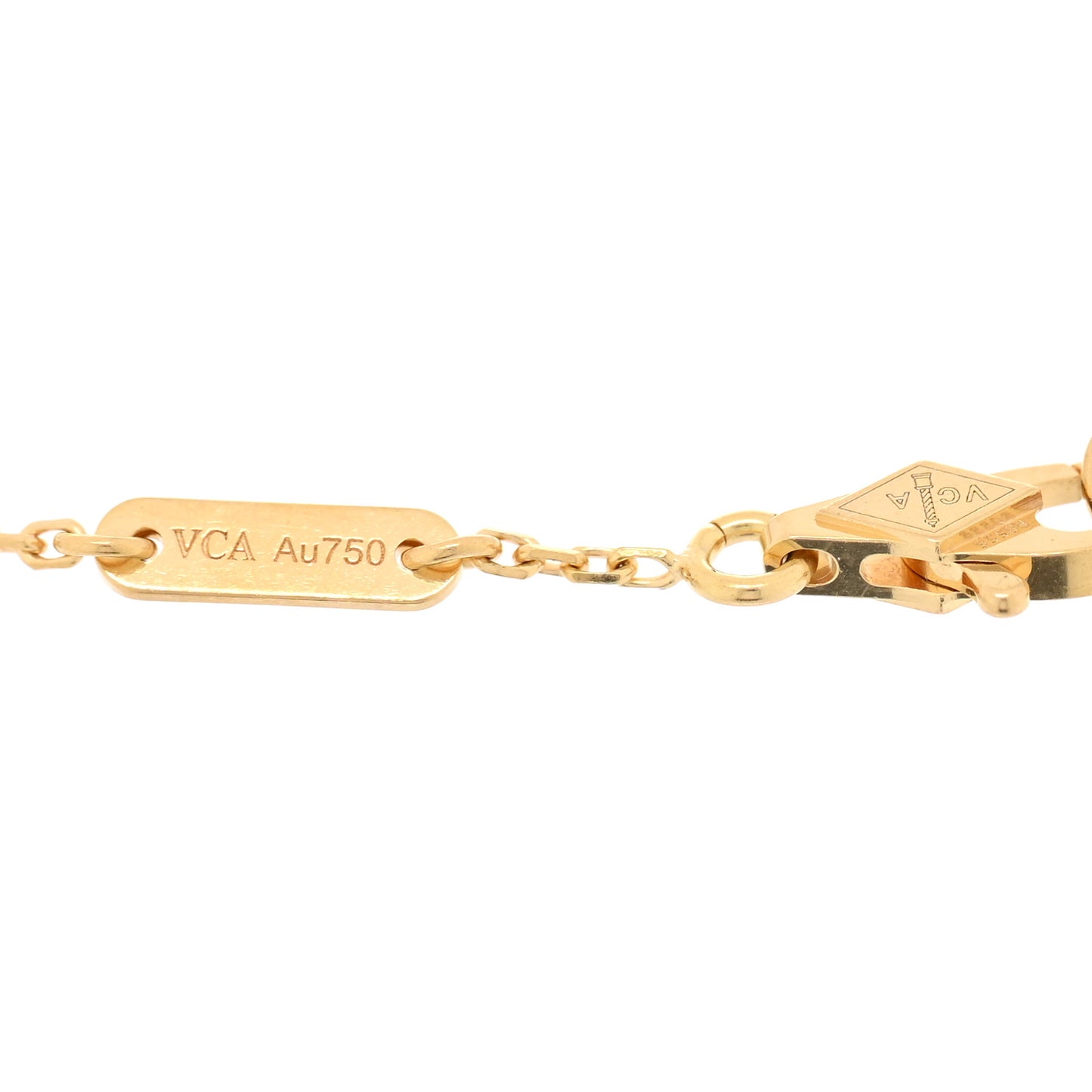 18K Yellow Gold Mother of Pearl Sweet Alhambra Butterfly Bracelet