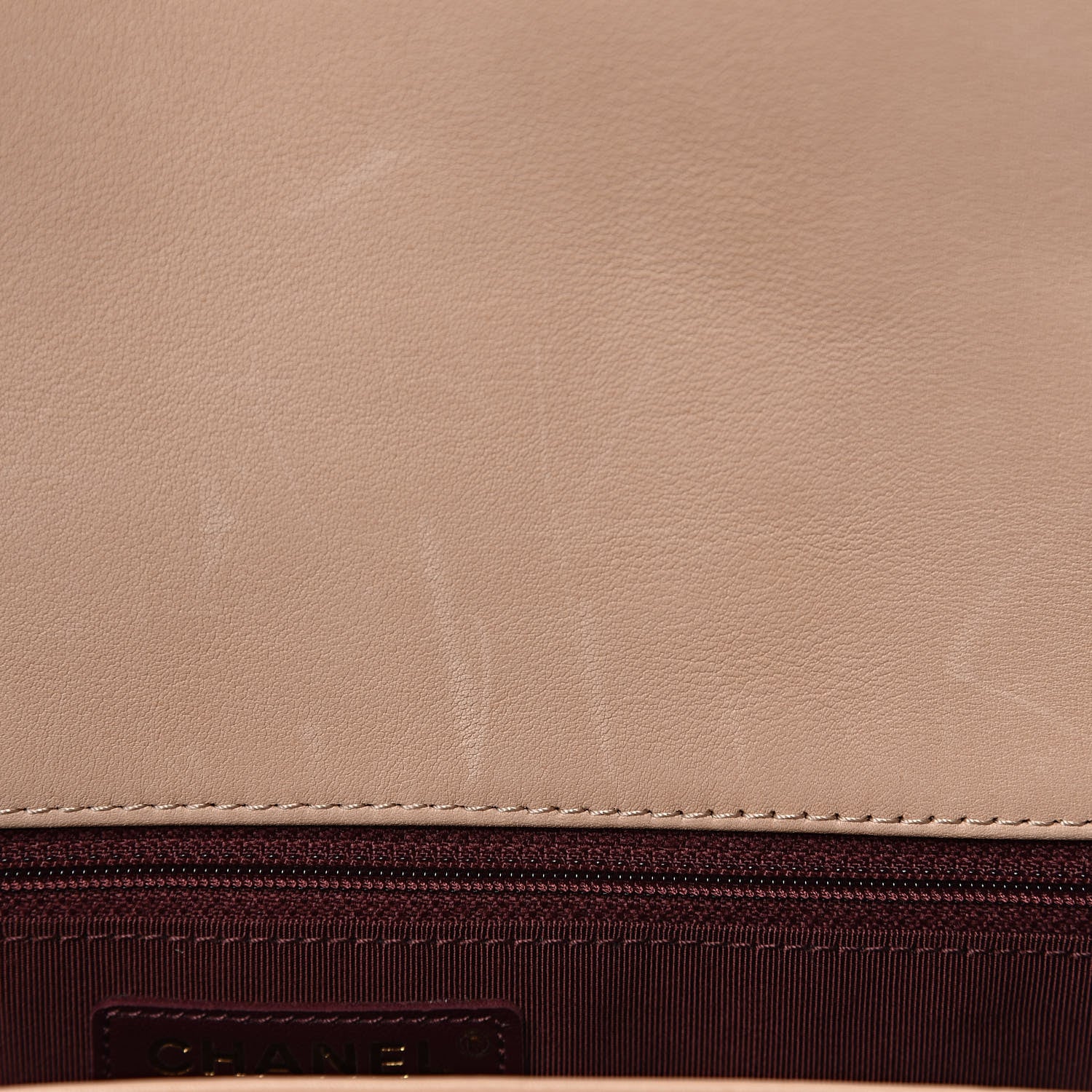 Chanel Calfskin Stitched Small Paris in Rome Messenger Beige 8 of 12