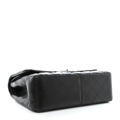 Chanel Lambskin Quilted Jumbo Double Flap Black 4 of 12