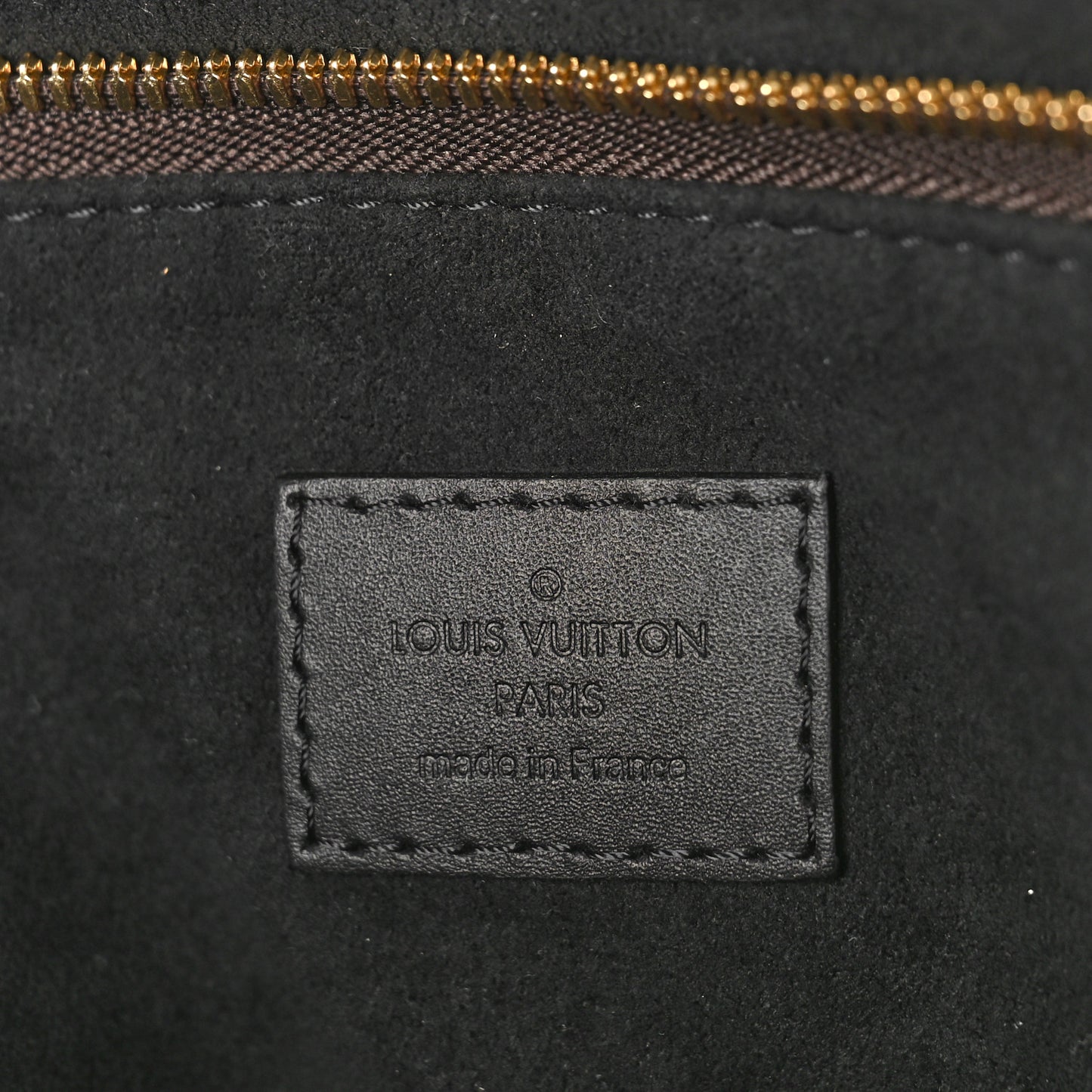 Monogram Flower Zipped Tote MM Black