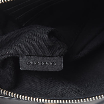 Burberry Mega Check Peyton Crossbody Clutch Bag Black 7 of 11