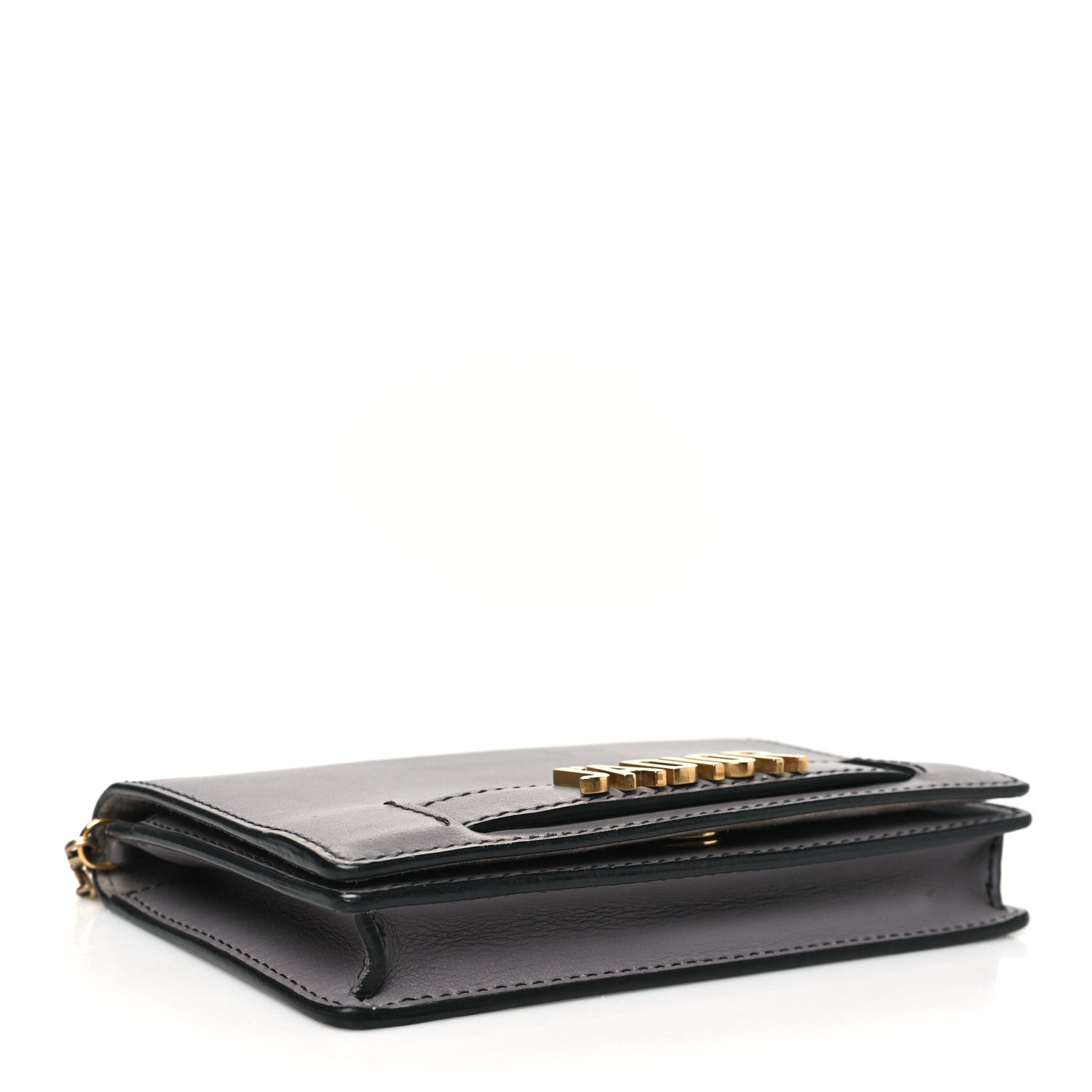 Christian Dior Calfskin J'Adior Wallet on Chain Pouch Grey 4 of 13