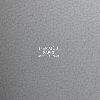 Hermes Taurillon Clemence Picotin Lock 18 PM Bleu Pale 6 of 11