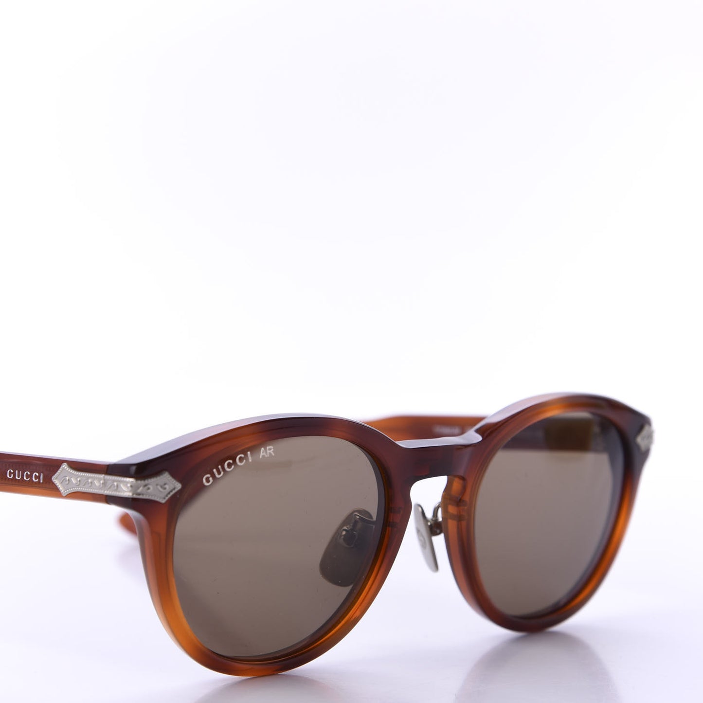 Acetate Round Metal Sunglasses GG0071S Havana