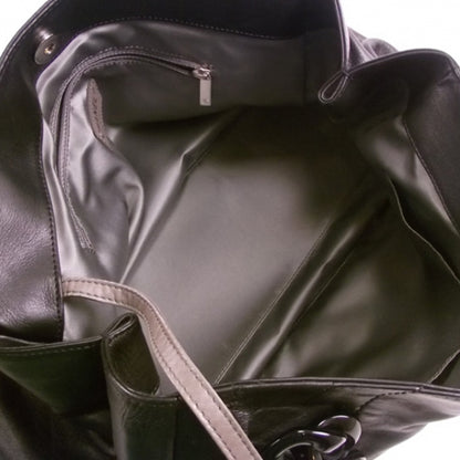 Chanel Leather Modern Chain Shopper Tote 7 of 12