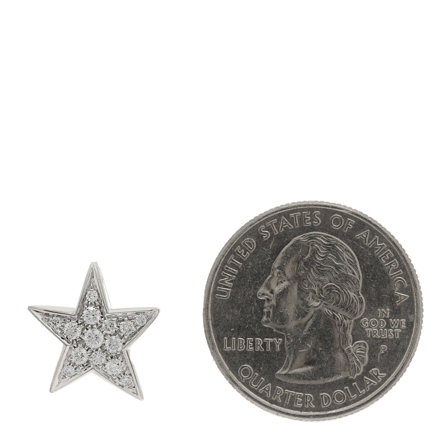 18K White Gold Diamond Comete Geode Pendant