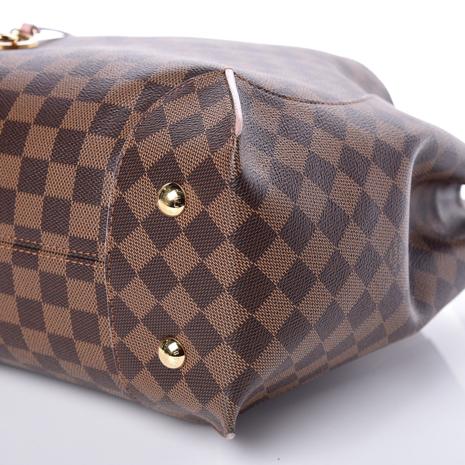 Louis Vuitton Damier Ebene Caissa Hobo Rose Ballerine 5 of 11
