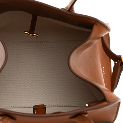 The Row Polished Saddle Calfskin Soft Margaux 10 Bag Cuir 5 of 15