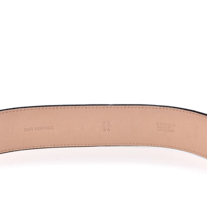 Chanel Lambskin Lucky Charms CC Belt 85 34 Black 5 of 5