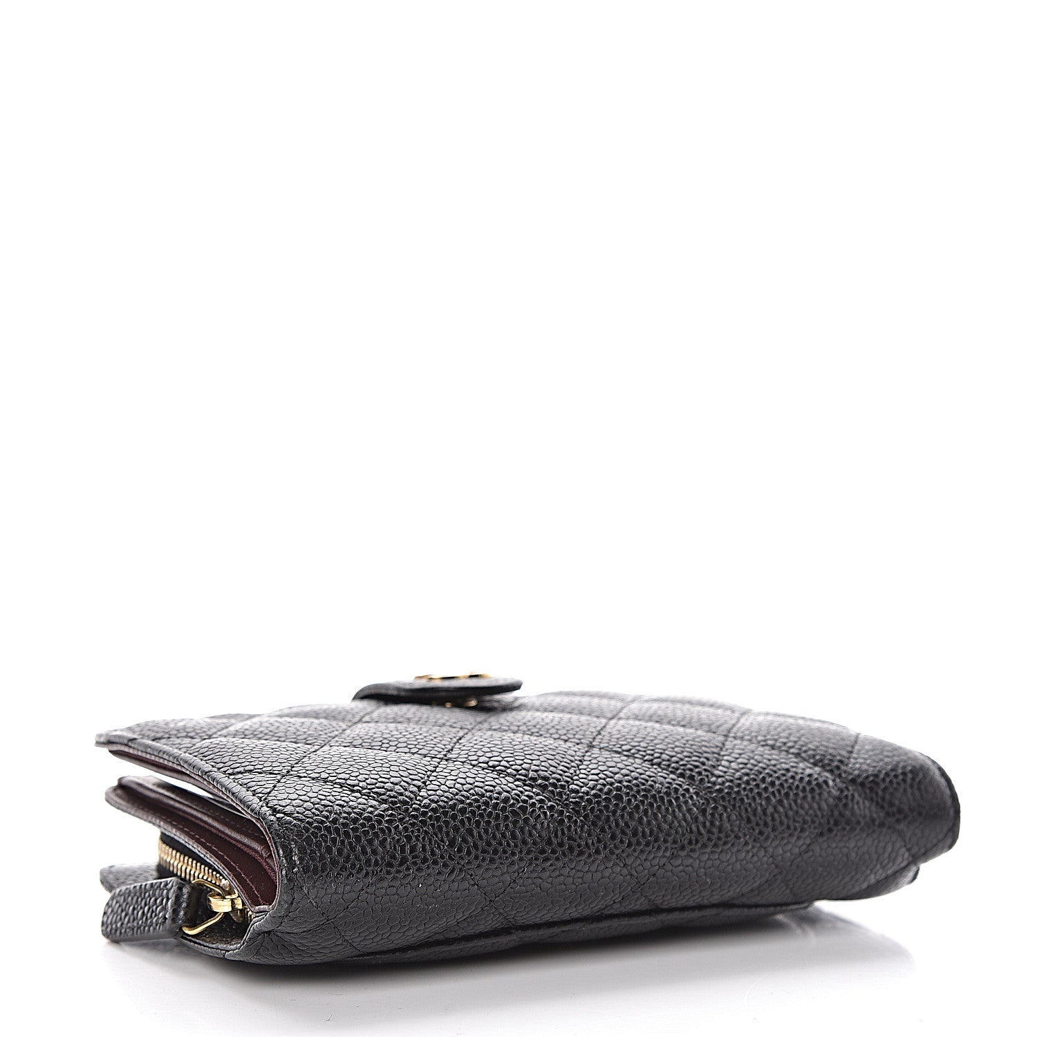Chanel Caviar Quilted Zipped Pocket Wallet Black 4 of 9