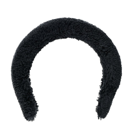 Prada Terrycloth Logo Headband Black White 1 of 7