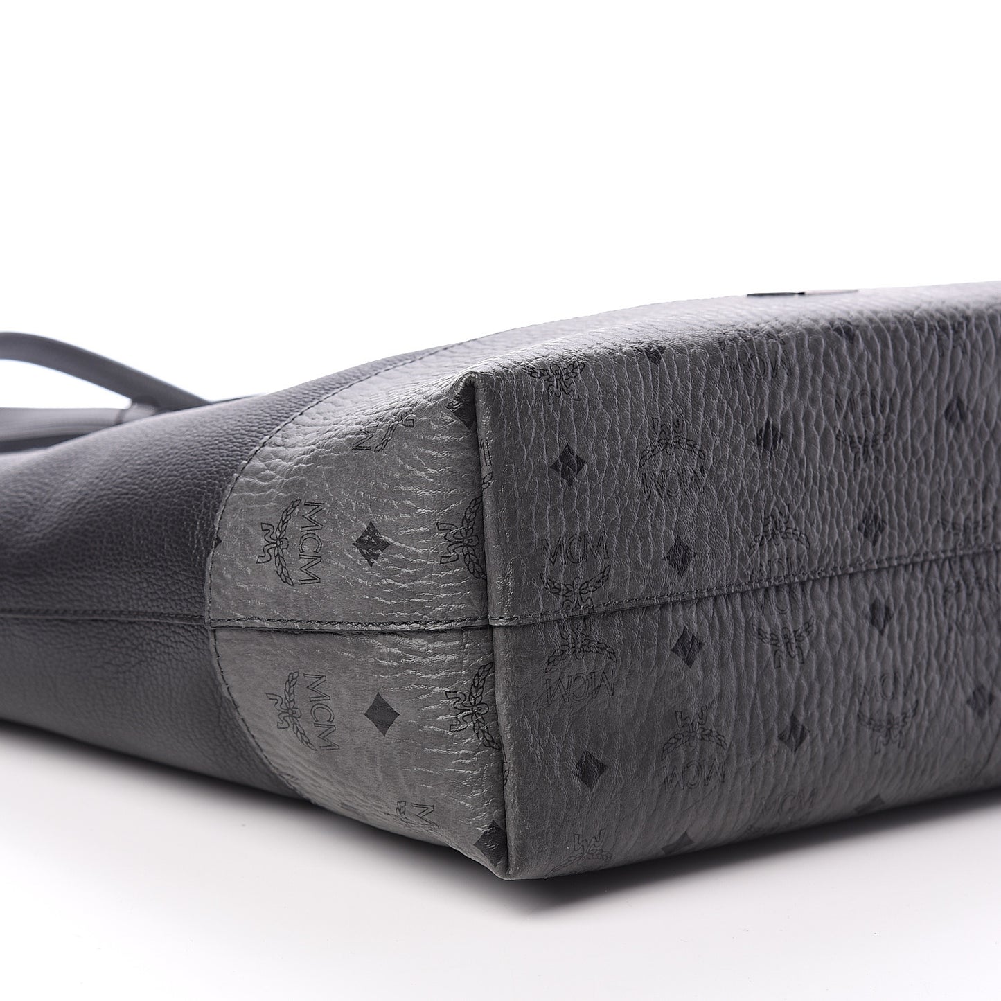 Calfskin Visetos Wilder Shopper Tote Black