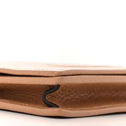 Gucci Pebbled Calfskin Soho Wallet On Chain Camelia 8 of 10