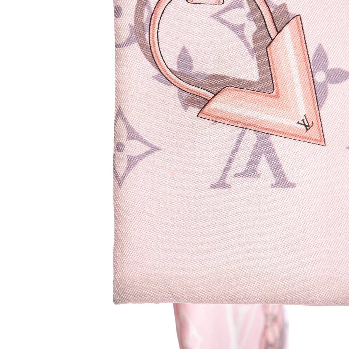 Silk Monogram Confidential Bandeau Light Pink