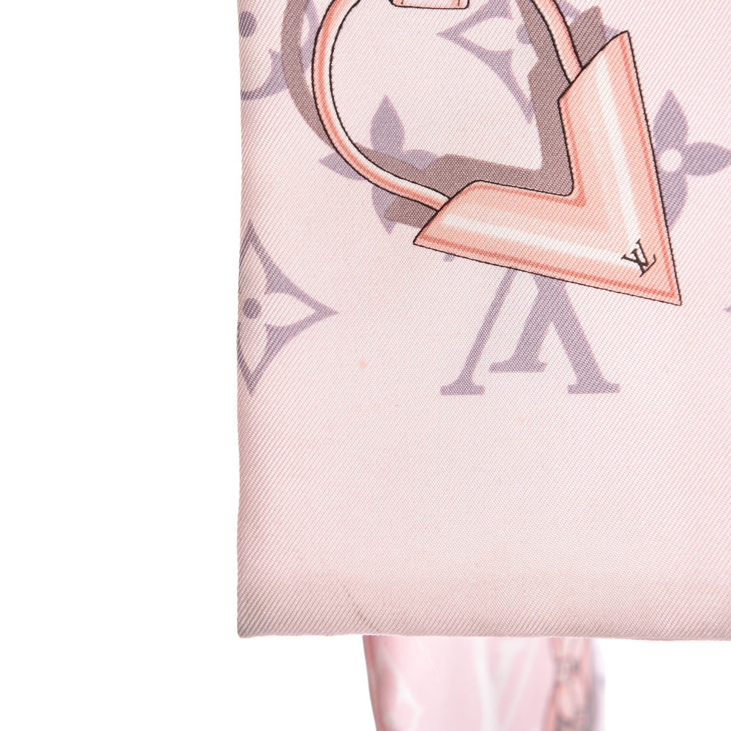 Louis Vuitton Silk Monogram Confidential Bandeau Light Pink 4 of 8