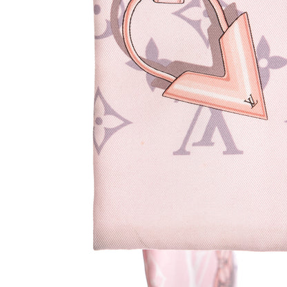 Louis Vuitton Silk Monogram Confidential Bandeau Light Pink 4 of 8