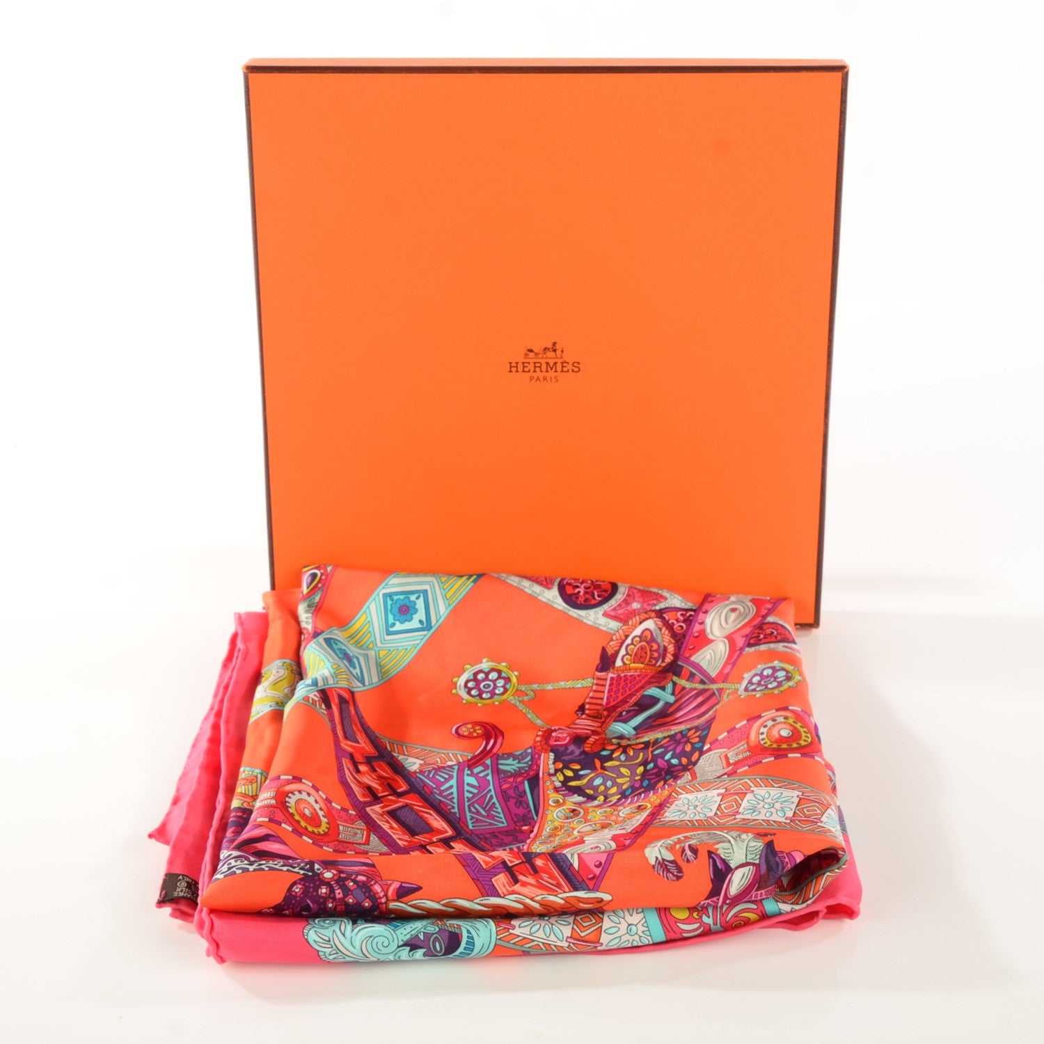 Hermes Silk Le Songe De La Licorne Scarf 90 3 of 7