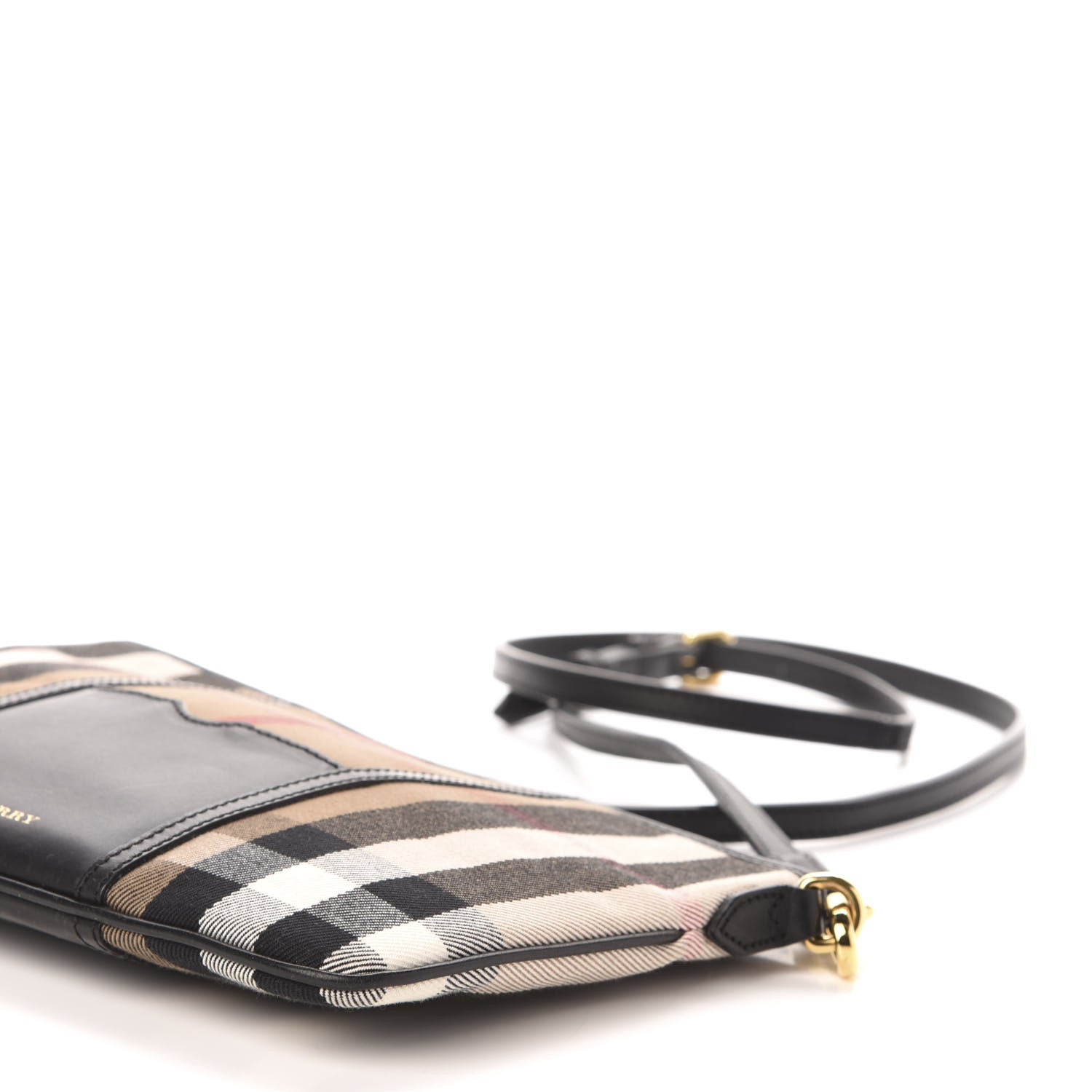 Burberry House Check Peyton Crossbody Clutch Bag Black 8 of 11