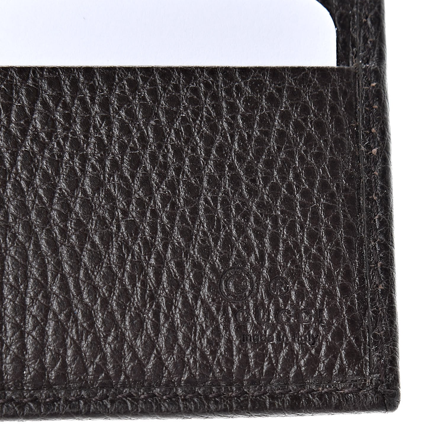 Gucci Monogram Bi-Fold Wallet Dark Brown 6 of 8