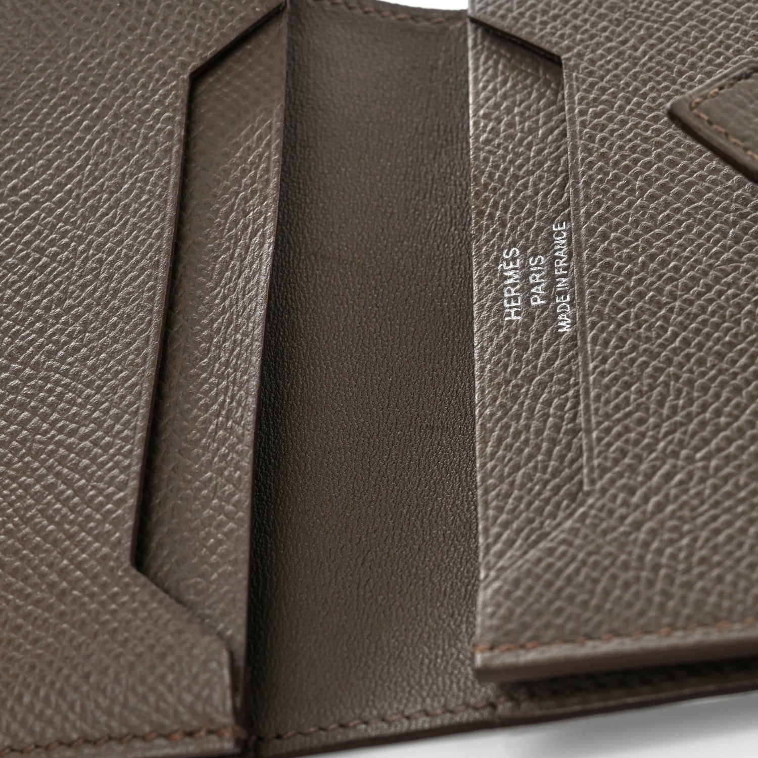 Hermes Epsom Bearn Card Holder Wallet Etain 8 of 12