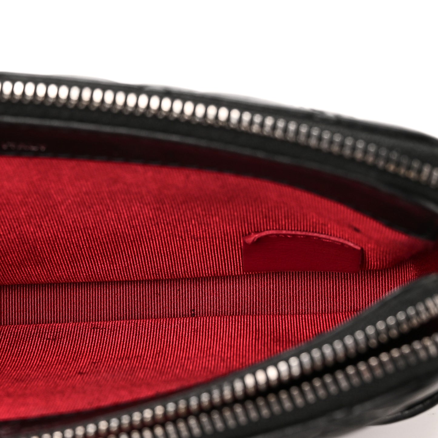 Aged Calfskin Quilted Small Gabrielle Clutch With Chain Black