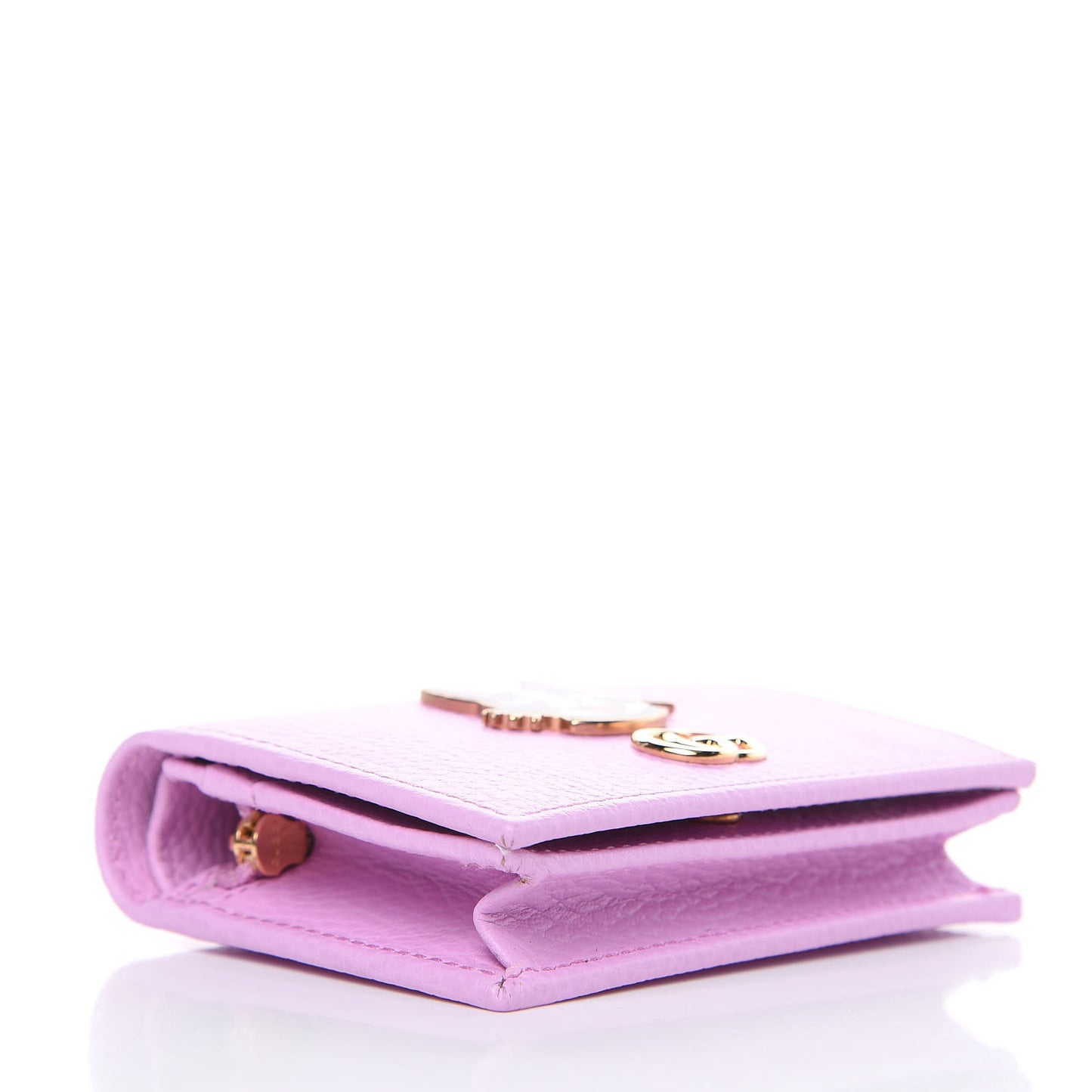 Dollar Calfskin Bosco Card Case Wallet Malva
