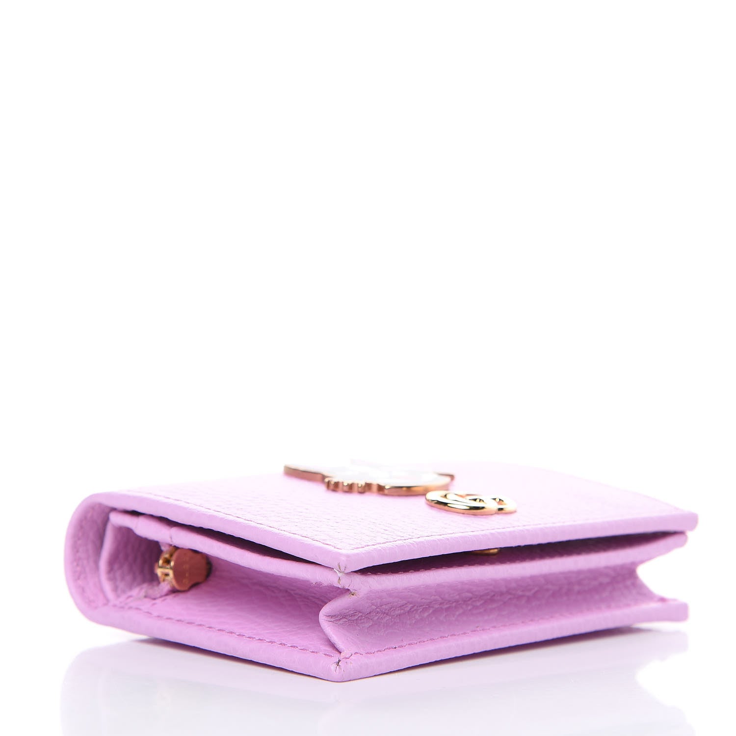 Gucci Dollar Calfskin Bosco Card Case Wallet Malva 4 of 8